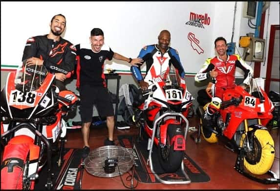 High-performance motorcycle racers in MotoTrainer Ireland with professional training bikes and gear.
